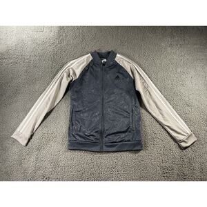 Adidas Floral Print‎ Jacket Women Small Full Zip 3 Stripe